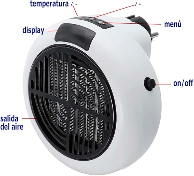 Mini Calefactor Termoceramico Portatil